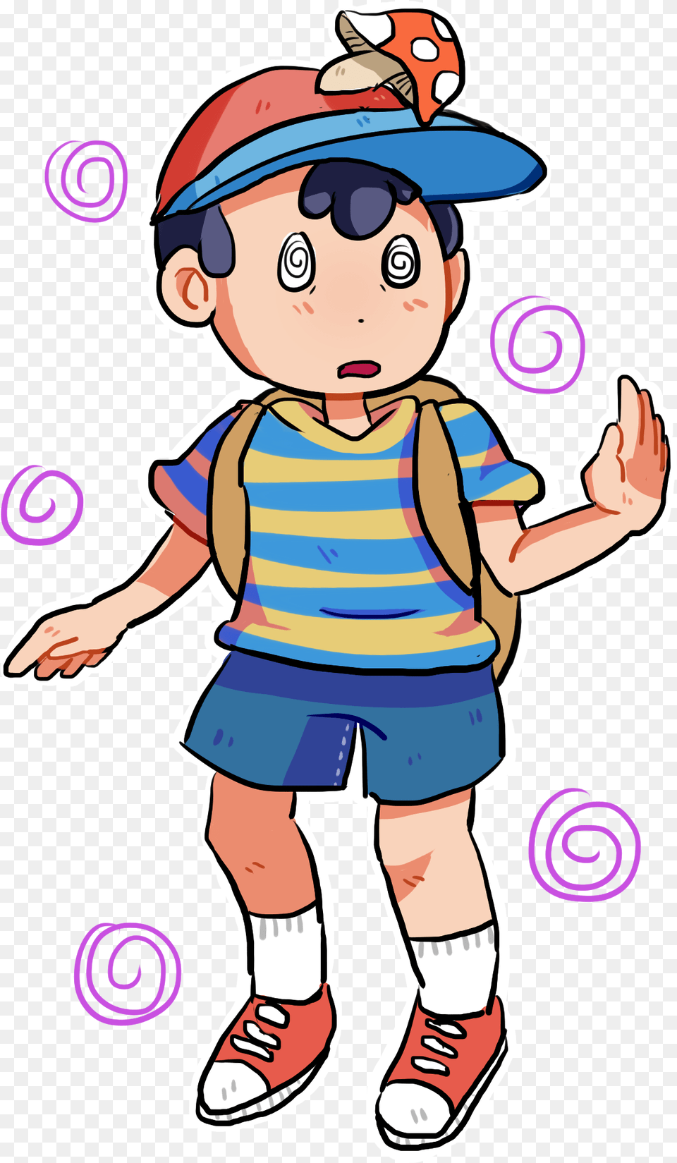 Ness Mushroom Fanart Ness Fanart, Baby, Person, Shorts, Clothing Free Transparent Png