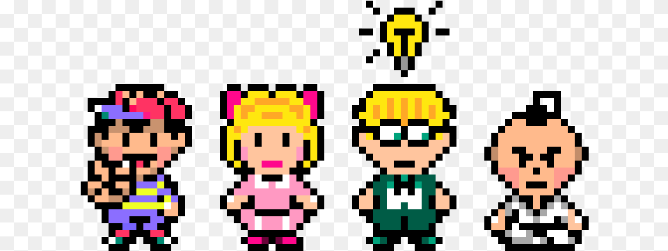 Ness Paula Jeff And Poo, Qr Code Free Transparent Png