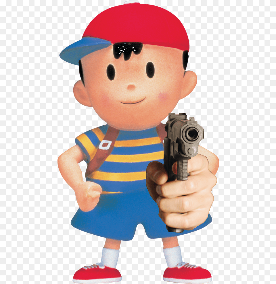 Ness Smash Bros, Weapon, Handgun, Gun, Firearm Png