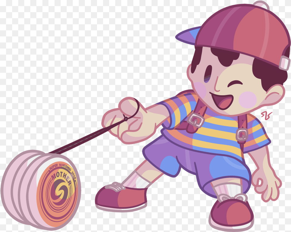 Ness The Psi Powerhouse I Was Really Ness Earthbound Cartoon, Baby, Person, Face, Head Free Png Download