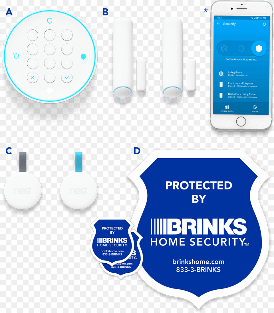 Nest Secure Brinks Iq Panel, Electronics, Mobile Phone, Phone, Text Free Transparent Png