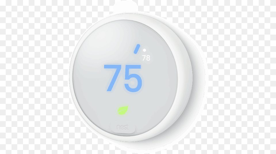 Nest Thermostat E White, Plate, Alarm Clock, Clock, Text Free Png Download