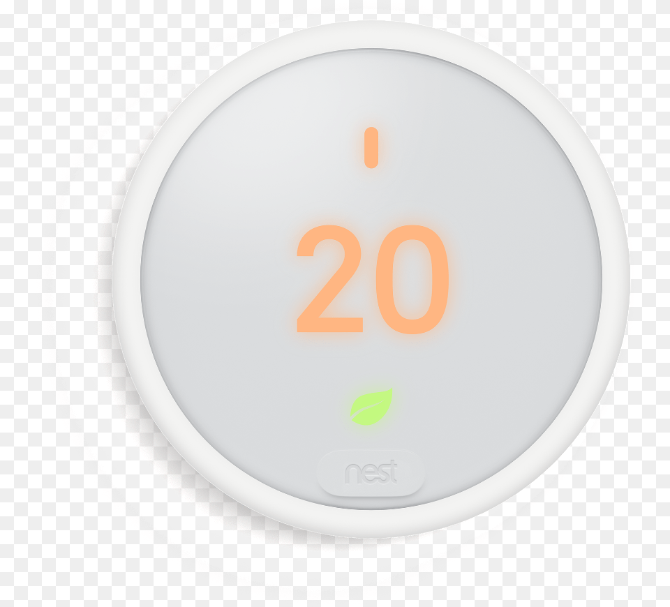 Nest Thermostat E Wifi Smart Thermostat Front View Circle, Plate, Text, Number, Symbol Free Png Download