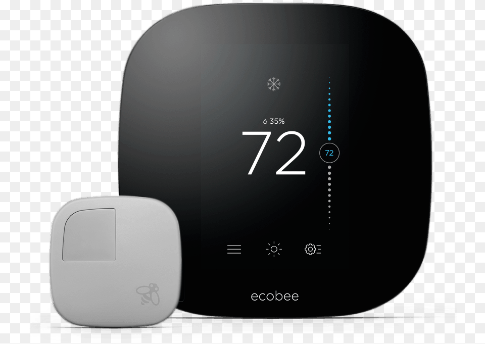 Nest Thermostat Review Characteristic Black Non Programmable Thermostat, Electronics, Screen, Computer Hardware, Hardware Png Image