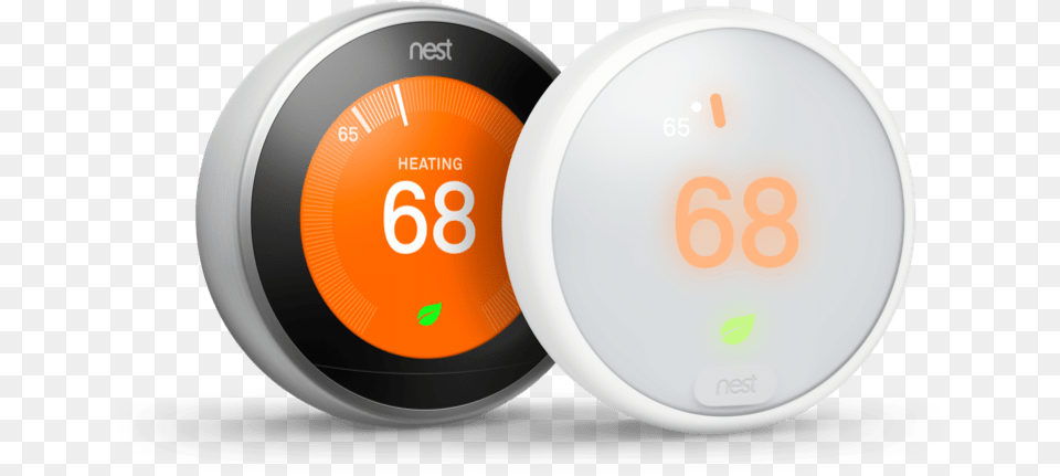 Nest Thermostats Nest Learning Thermostat, Plate, Gauge, Tachometer Free Png Download