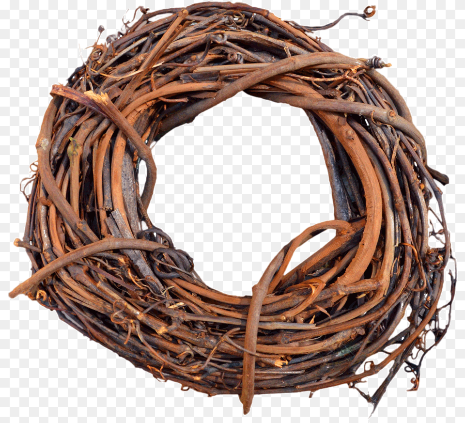 Nest Wicker Wreath Background Free Transparent Png