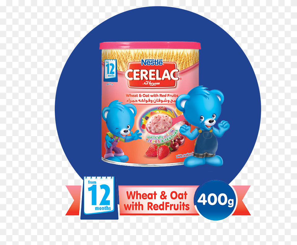 Nestl Cerelac Infant Cereal Wheat And Oat With Red Cerelac Baby Food, Animal, Bear, Mammal, Wildlife Png
