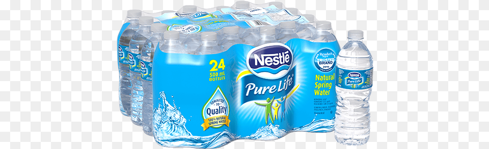 Nestl Pure Life Natural Spring Water Nestle Pure Life Water, Bottle, Water Bottle, Beverage, Mineral Water Png Image