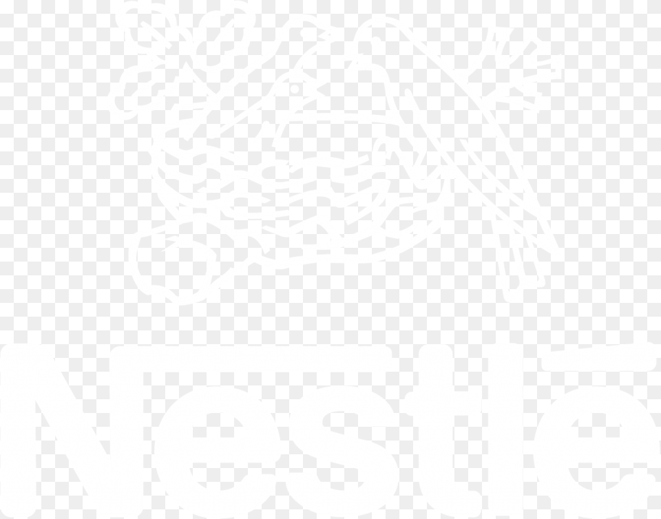 Nestle Logo White, Stencil, Sticker, Animal, Bird Png