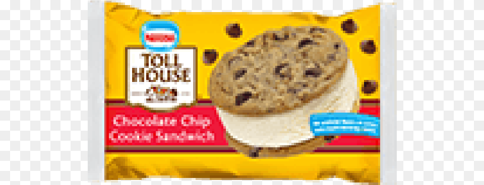 Nestle Toll House Chocolate Chip Cookie Ice Cream Sandwich, Food, Sweets, Snack, Advertisement Free Png Download