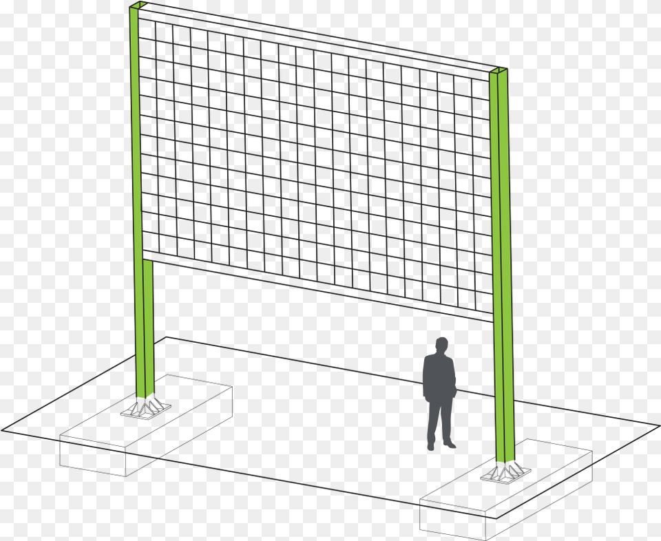 Net, Person, Fence Free Png