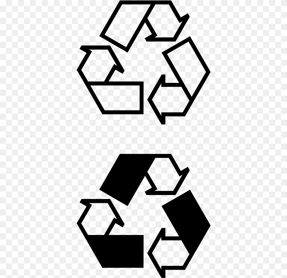 Net Clip Art Recycle Icons Black White Line Art Recycling, Gray Free Png