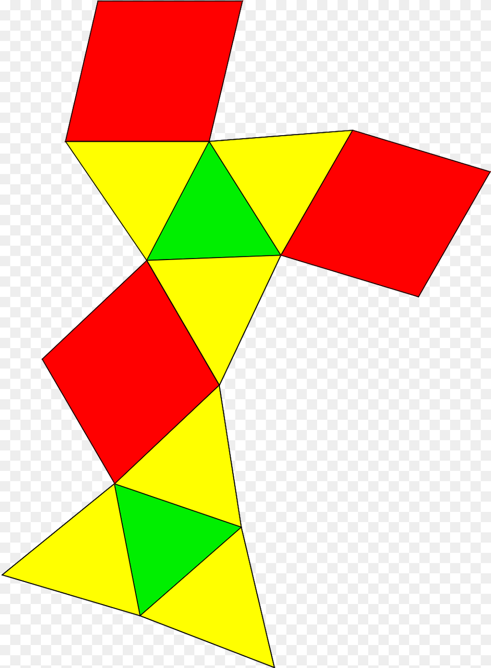 Net Of Rectified Triangular Prism, Art, Symbol, Toy, Cross Png