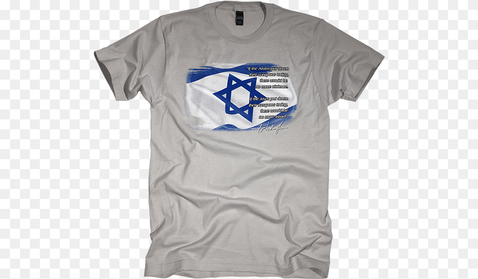 Netanyahu Israel Quote Active Shirt, Clothing, T-shirt Png Image