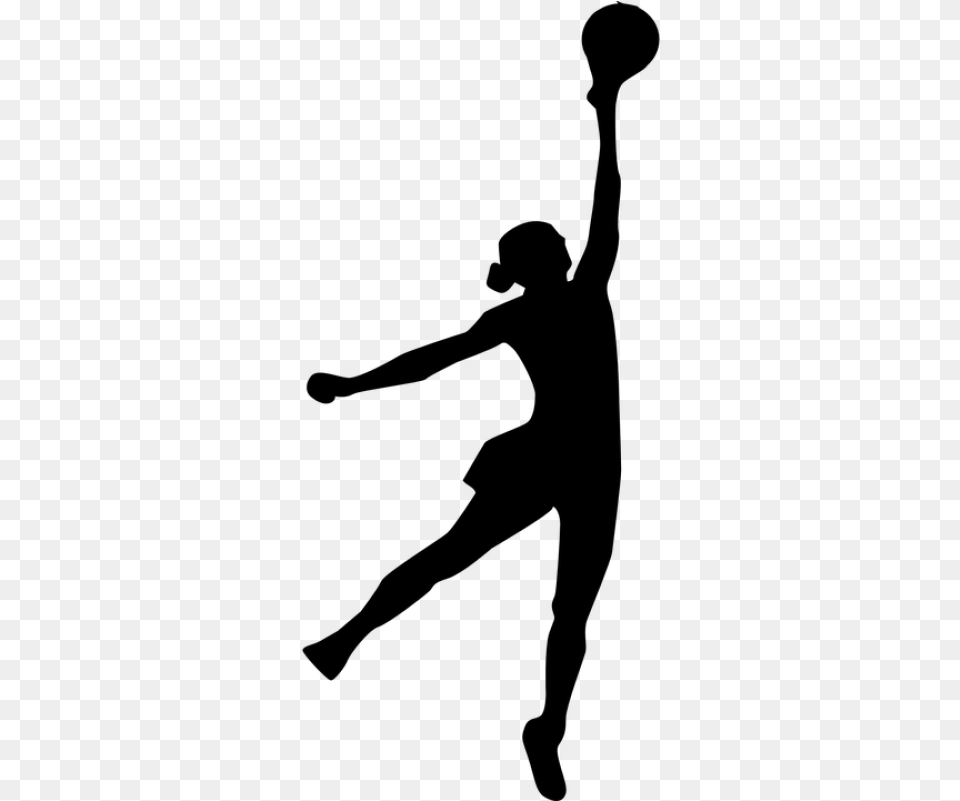 Netball Clip Art, Gray Png