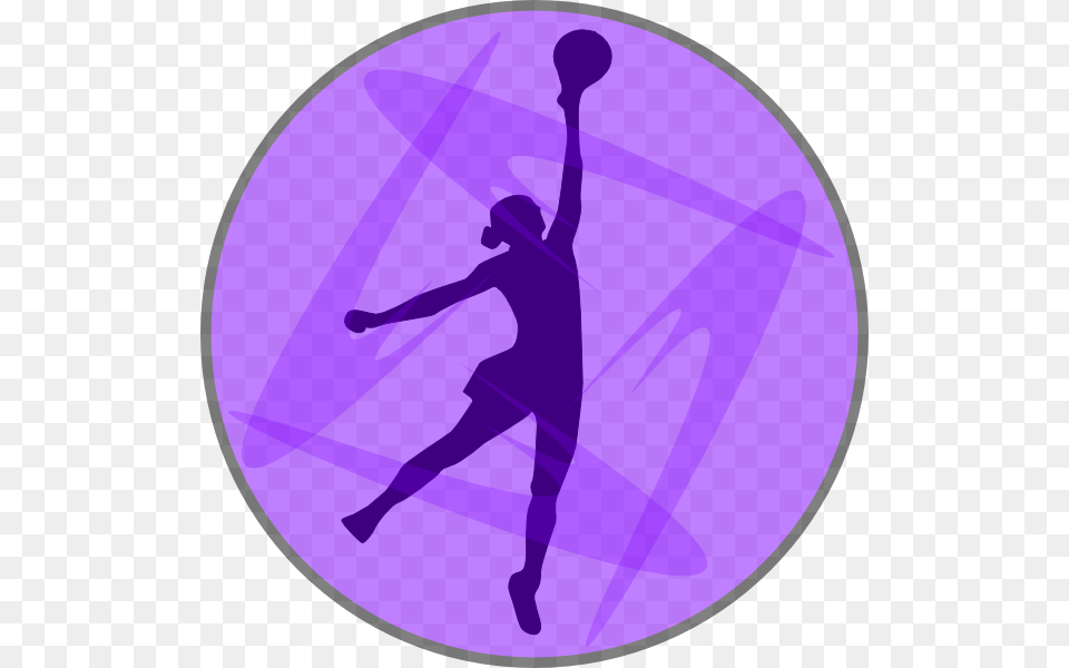 Netball Lilac Clip Art At Clker Netball, Dancing, Leisure Activities, Person, Purple Png Image