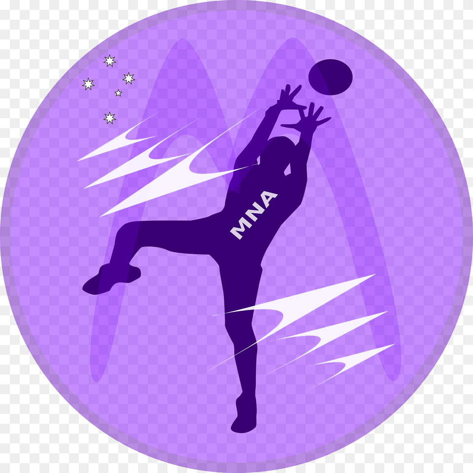 Netball Picture Black And White, Purple, Ball, Handball, Sport Png