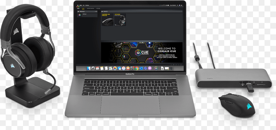 Netbook, Computer, Electronics, Headphones, Laptop Png Image