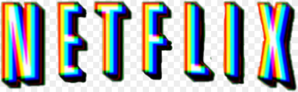 Netflix Glitch Ftestickers Freetoeditstickers, Light, Neon, Text Free Transparent Png