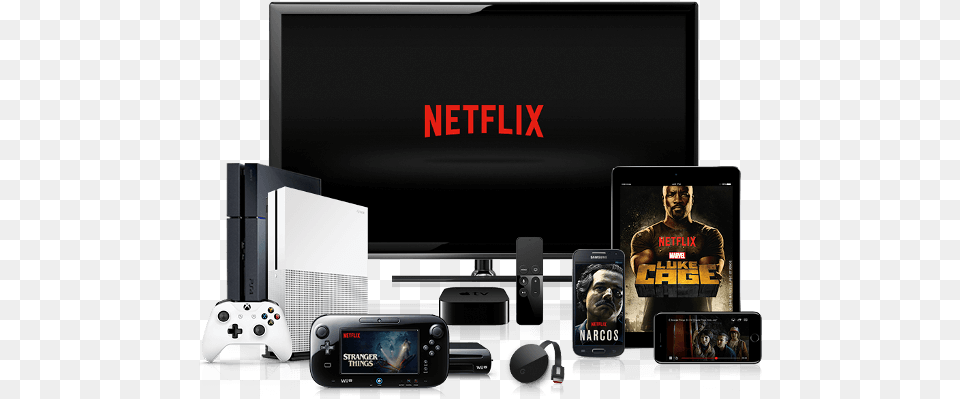 Netflix Homepage Module Css Makeovers Devices Can I Watch Netflix, Adult, Phone, Person, Mobile Phone Free Png