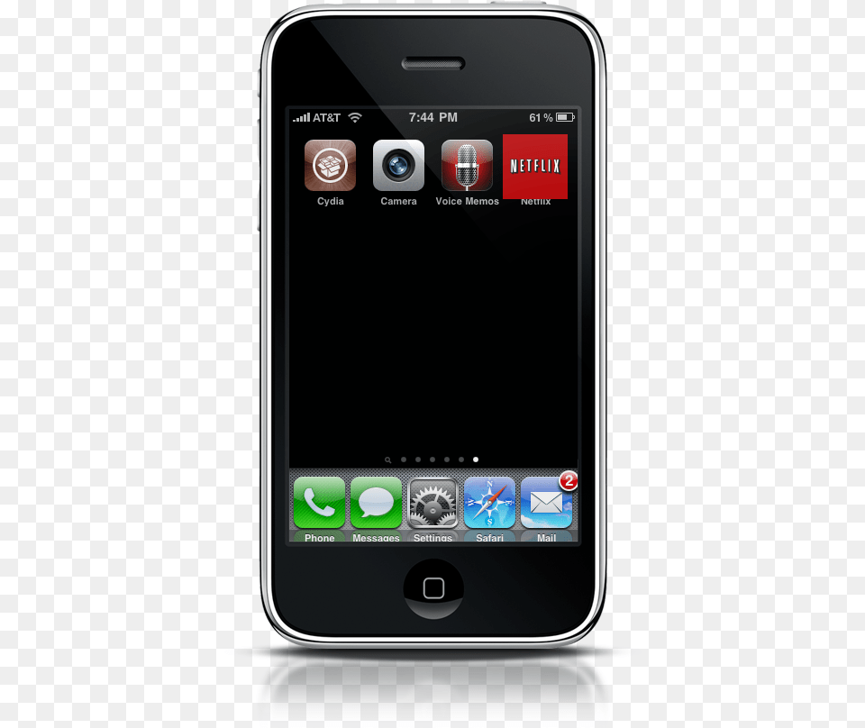 Netflix Iphone Icon On Homescreen 2007 Phones, Electronics, Mobile Phone, Phone Free Png Download