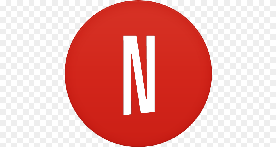 Netflix Logo Photo Favicon D, Sign, Symbol, Disk, Text Free Png Download