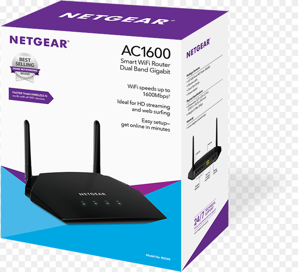 Netgear Ac1600 Smart Wifi Router Download Netgear, Electronics, Hardware, Modem Png Image