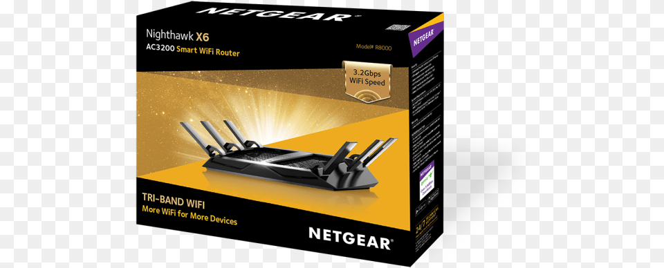 Netgear And Broadcom Rush Nighthawk X6 6 Stream Nighthawk X6, Advertisement, Electronics, Hardware, Poster Free Png Download