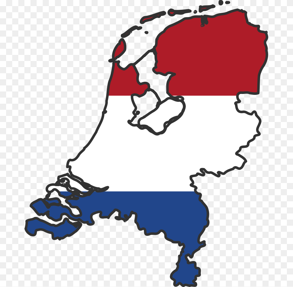 Netherlands Flag Map, Chart, Plot, Atlas, Diagram Free Png