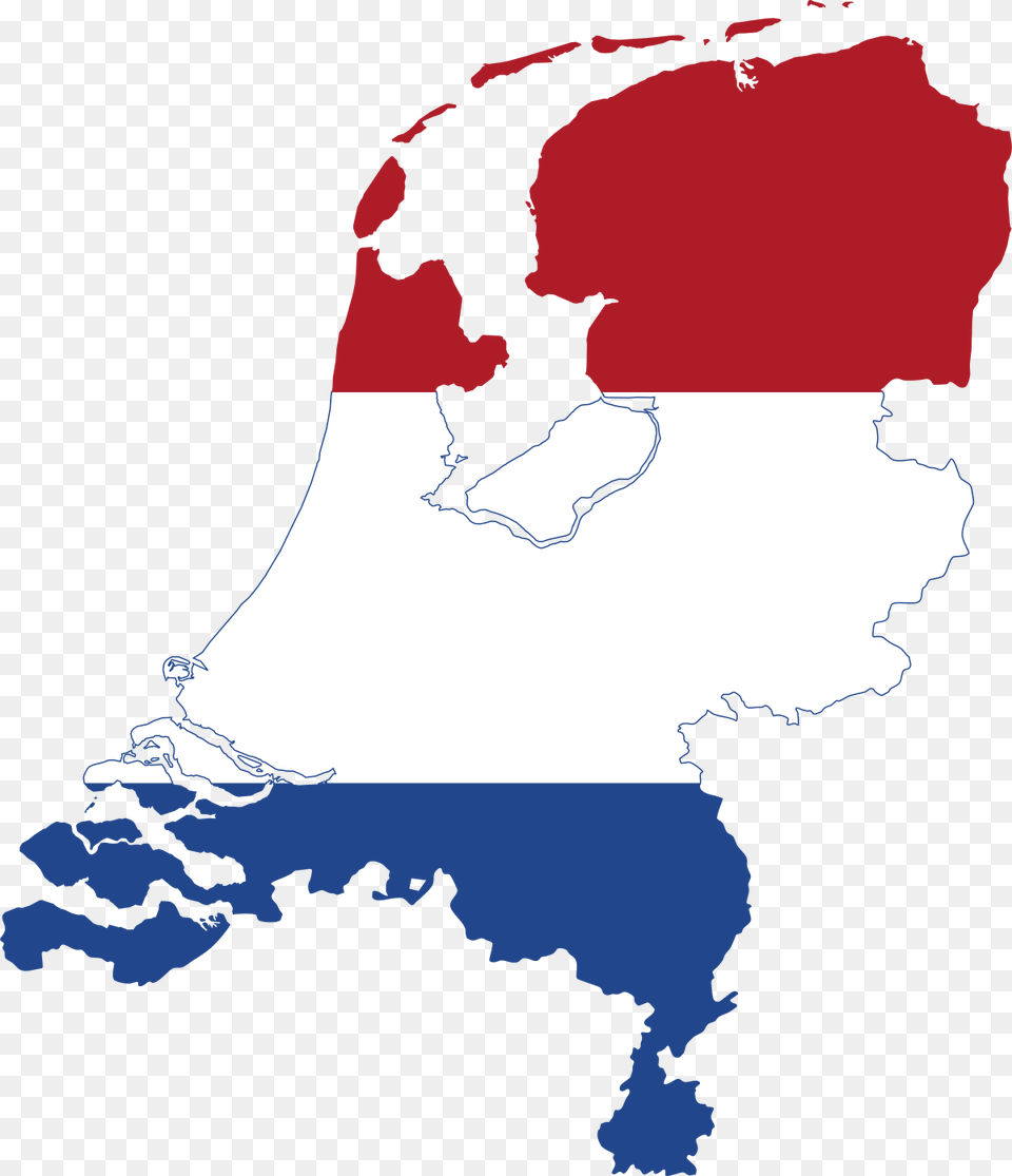 Netherlands Flag Map, Chart, Plot, Water, Shoreline Png
