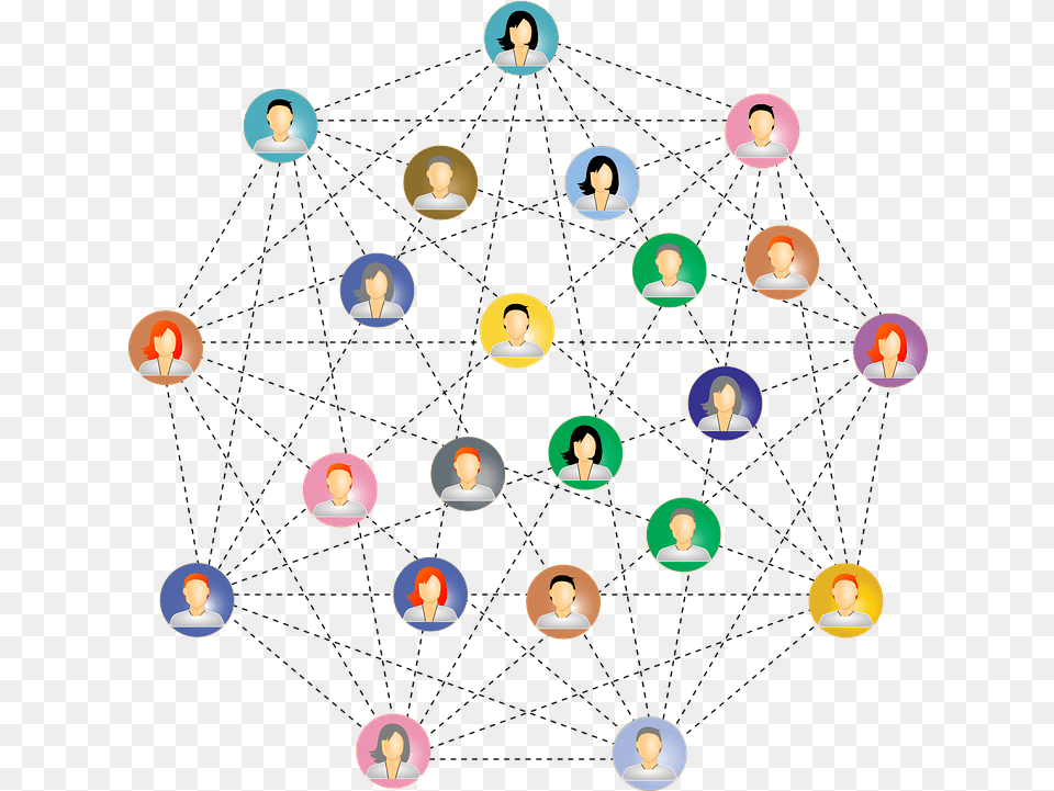 Network Clipart Business Networking People Connections, Person, Game, Super Mario, Face Free Png Download