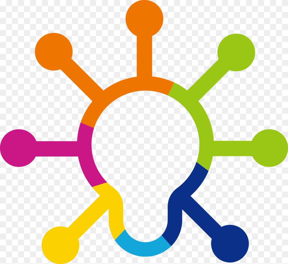Network Color Pattern Idea Creative Computer Design Ideal System Logo, Mace Club, Weapon Free Transparent Png
