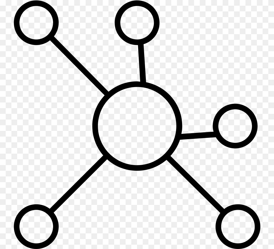 Network Icon Vector Svg, Gray Free Png