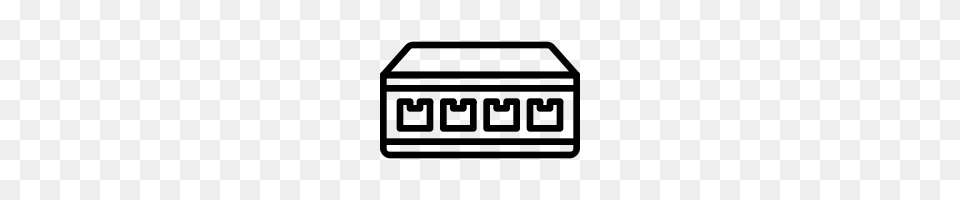 Network Switch Icons Noun Project, Gray Free Transparent Png