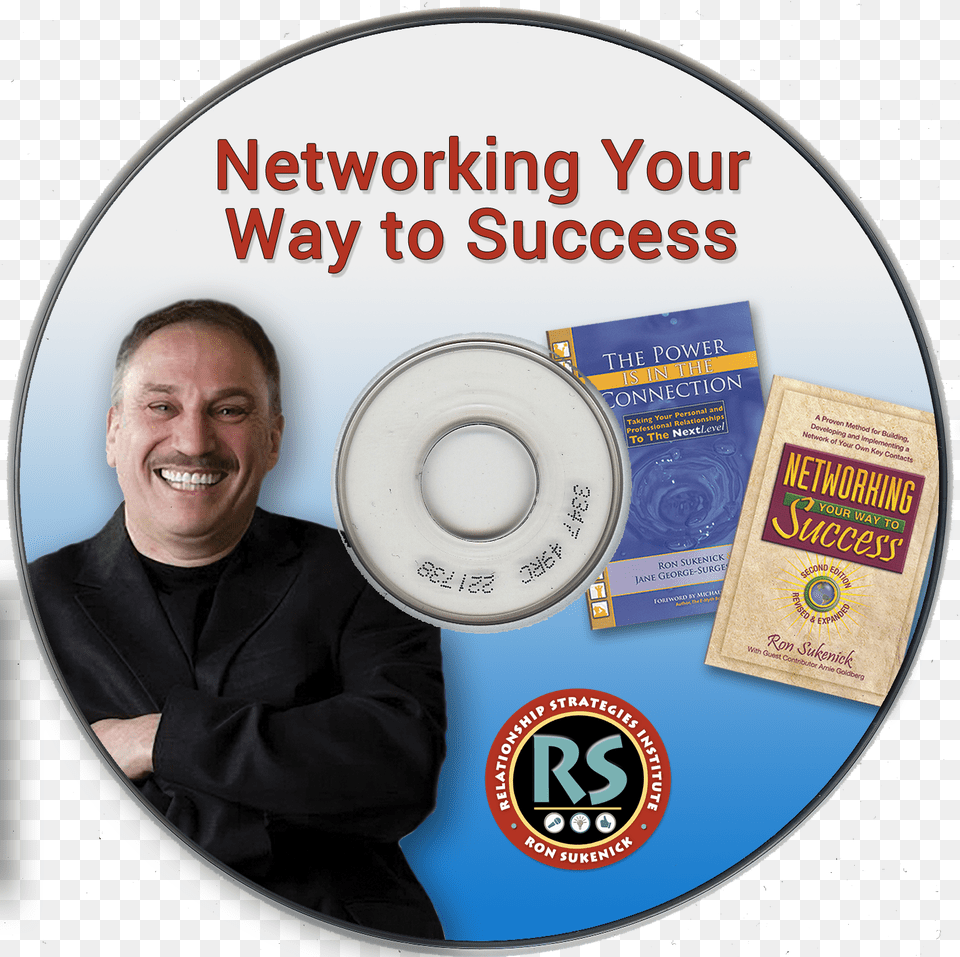 Networking Your Way To Success Dvd Cd, Disk, Adult, Male, Man Png Image