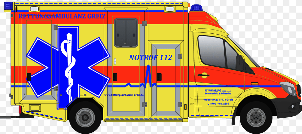 Neuer Rtw 2 Greiz Fire Department, Ambulance, Transportation, Van, Vehicle Png