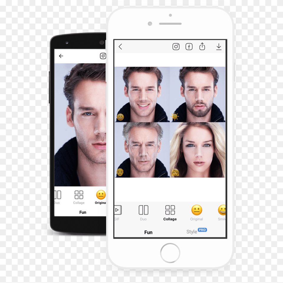 Neural Face Transformation Filters Faceapp, Adult, Phone, Person, Mobile Phone Free Transparent Png