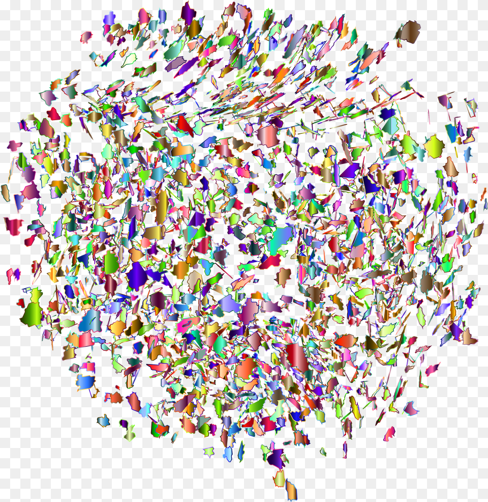 Neural Network Transparent Background, Confetti, Paper, Plant Free Png Download
