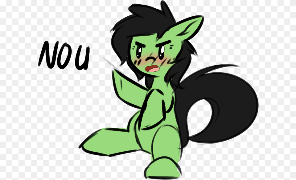 Neuro Blushing Earth Pony Female Filly No U Oc Cartoon, Baby, Person, Green, Face Png