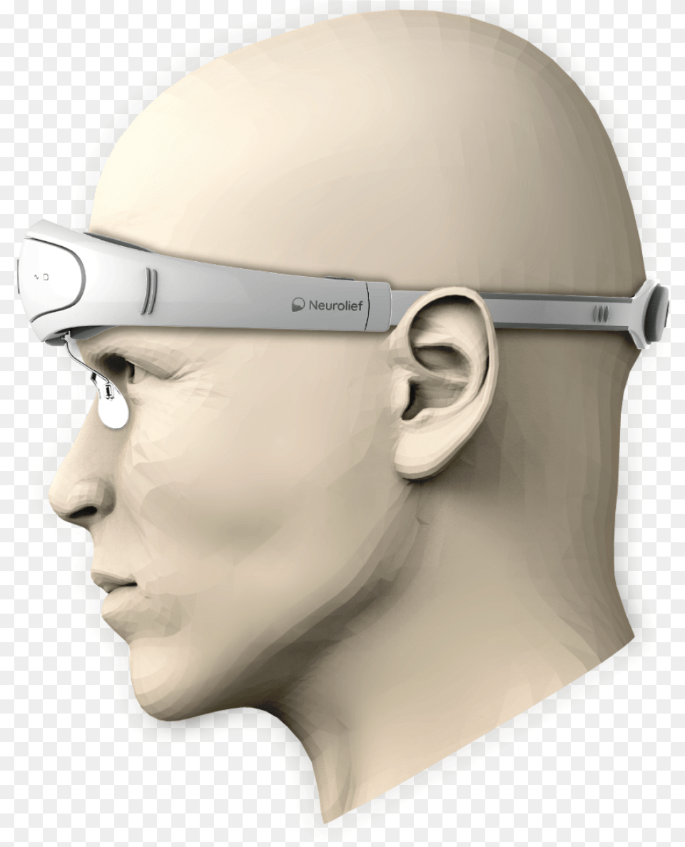 Neurolief Portable Neuro Modulation Device Is Meant Migraine, Head, Person, Accessories, Face Free Transparent Png