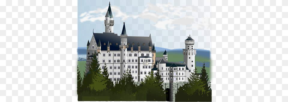 Neuschwanstein Architecture, Building, Castle, Landmark Free Png