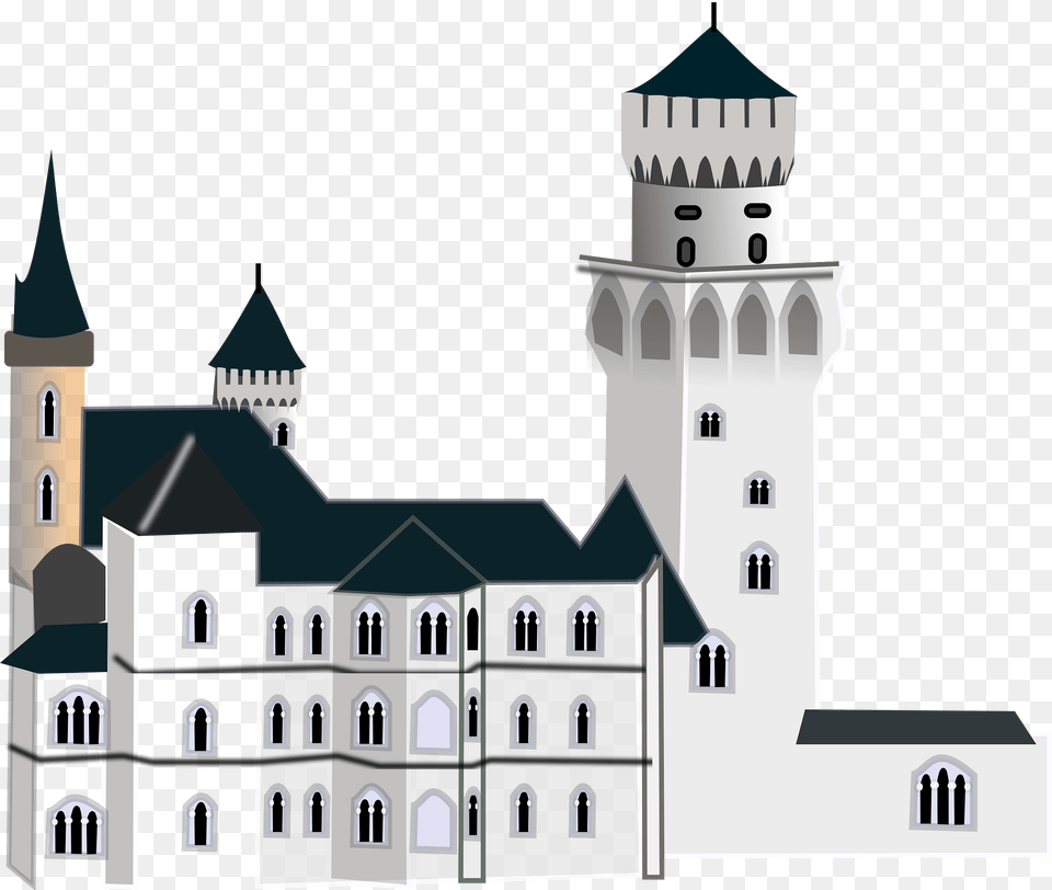 Neuschwanstein Castle Clipart, Architecture, Building, Dome, Monastery Free Transparent Png