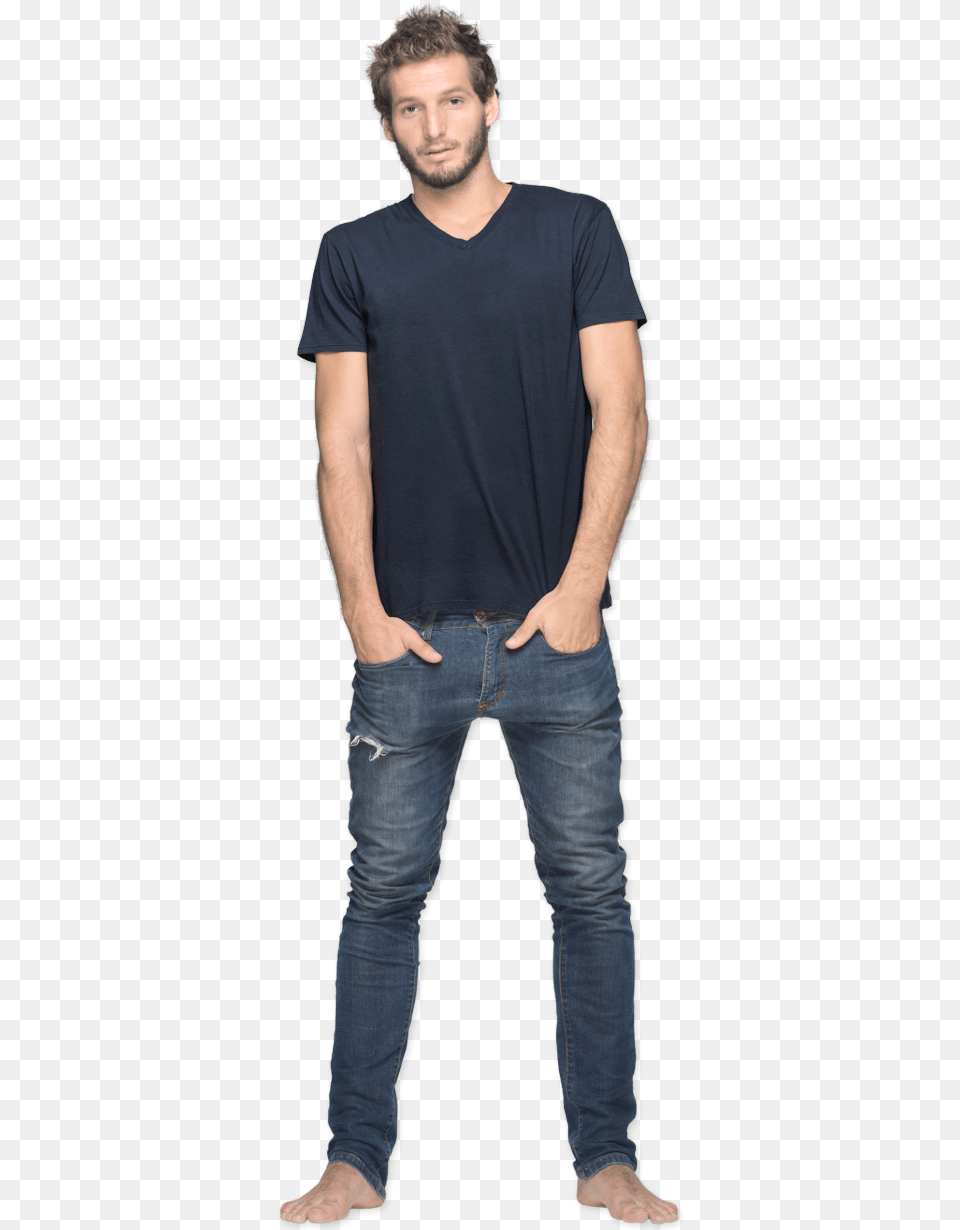 Neushop Men Cotton T Shirt Morris Blue Nights Man, T-shirt, Clothing, Pants, Jeans Free Png Download