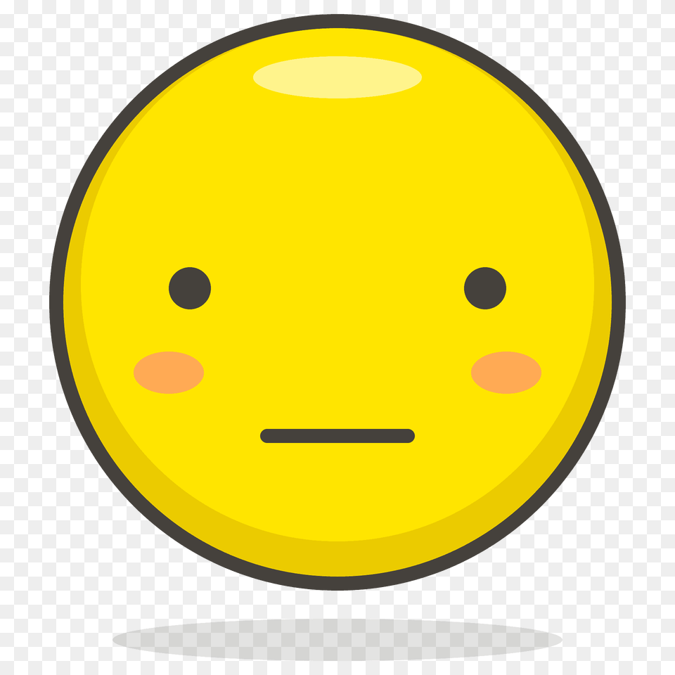 Neutral Face Emoji Clipart, Egg, Food, Astronomy, Moon Free Png Download