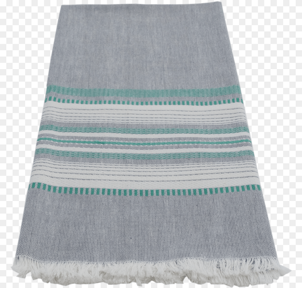 Neutral Grey Slate Towel With A Teal Tone Ascent A Scarf, Home Decor, Rug, Linen, Clothing Free Png