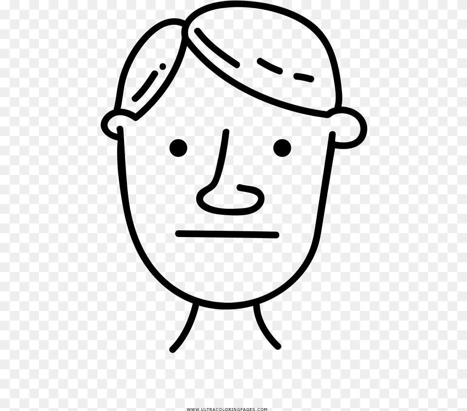 Neutral Man Coloring, Gray Png Image