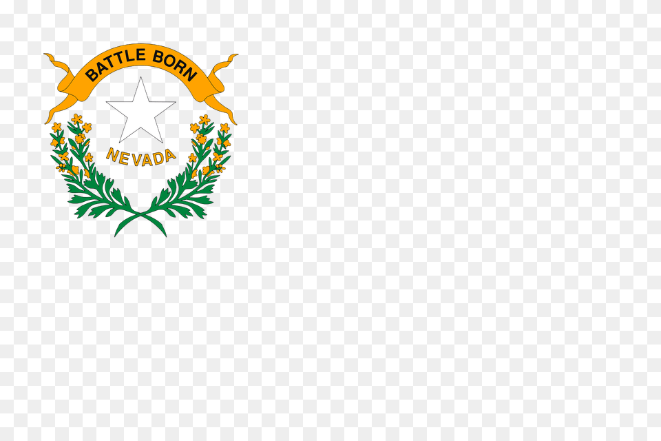 Nevada Flag Insignia Clipart, Green, Symbol, Logo Png