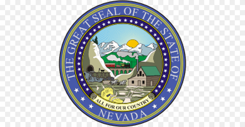Nevada Nv State Seal Nevada State Seal 2017, Badge, Logo, Symbol, Emblem Png Image