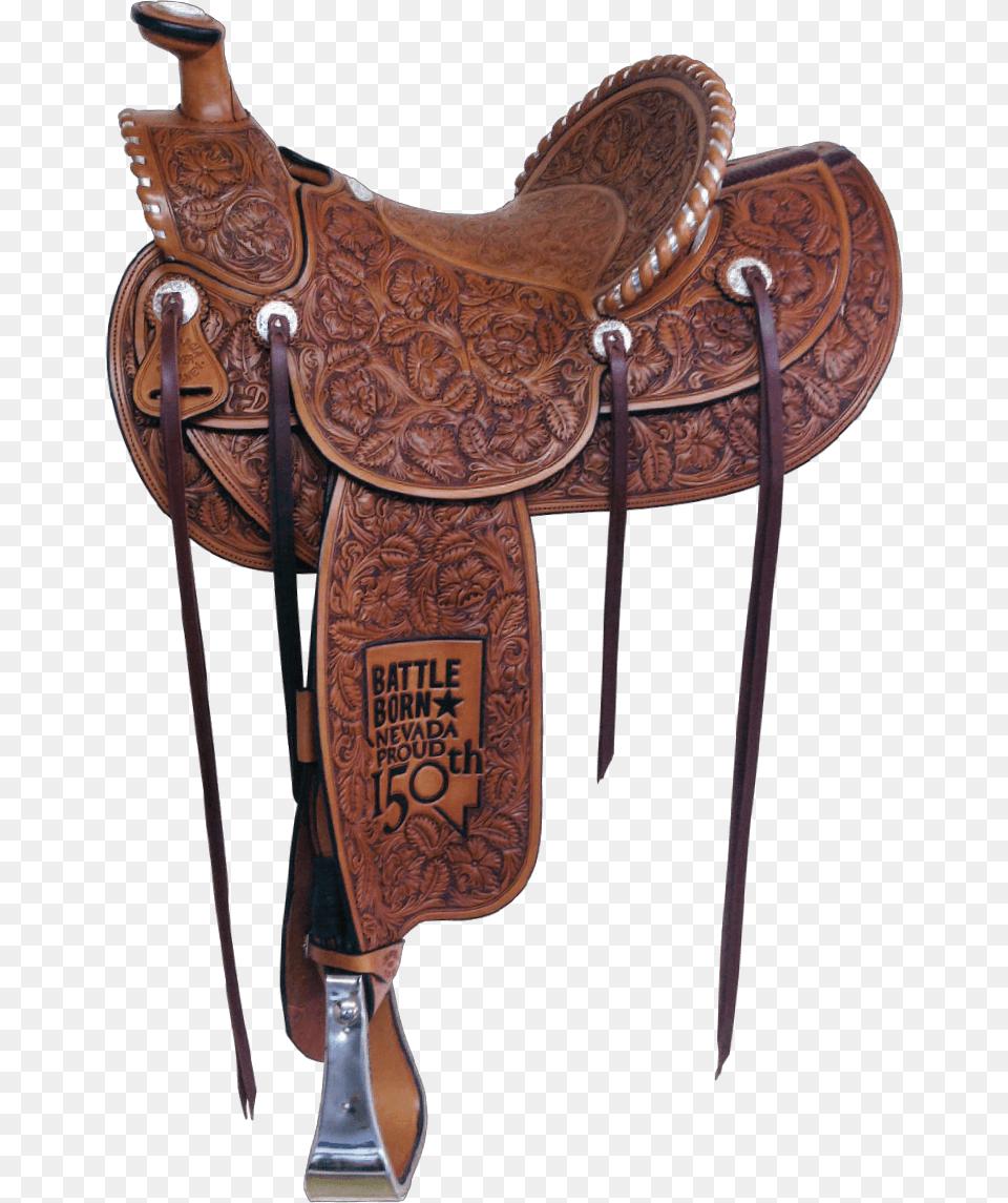 Nevada Sesquicentennial Saddle Reinsman Trail Saddle, Blade, Dagger, Knife, Weapon Png