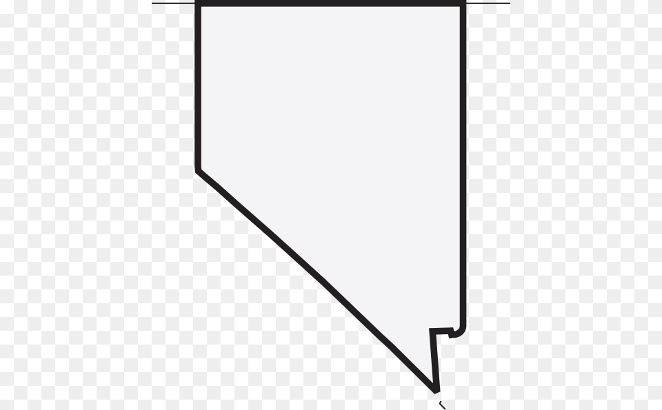 Nevada Us State White Clip Art, Electronics, Projection Screen, Screen, White Board Free Transparent Png